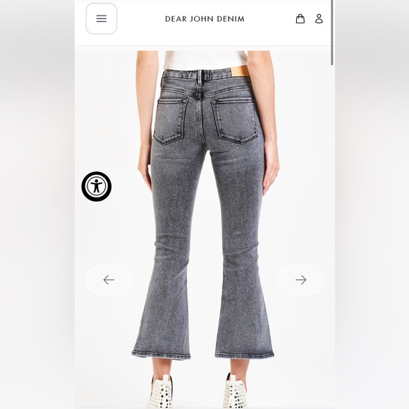Dear John Jeanne Flare cropped jeans 28/6 EUC - Picture 2 of 9